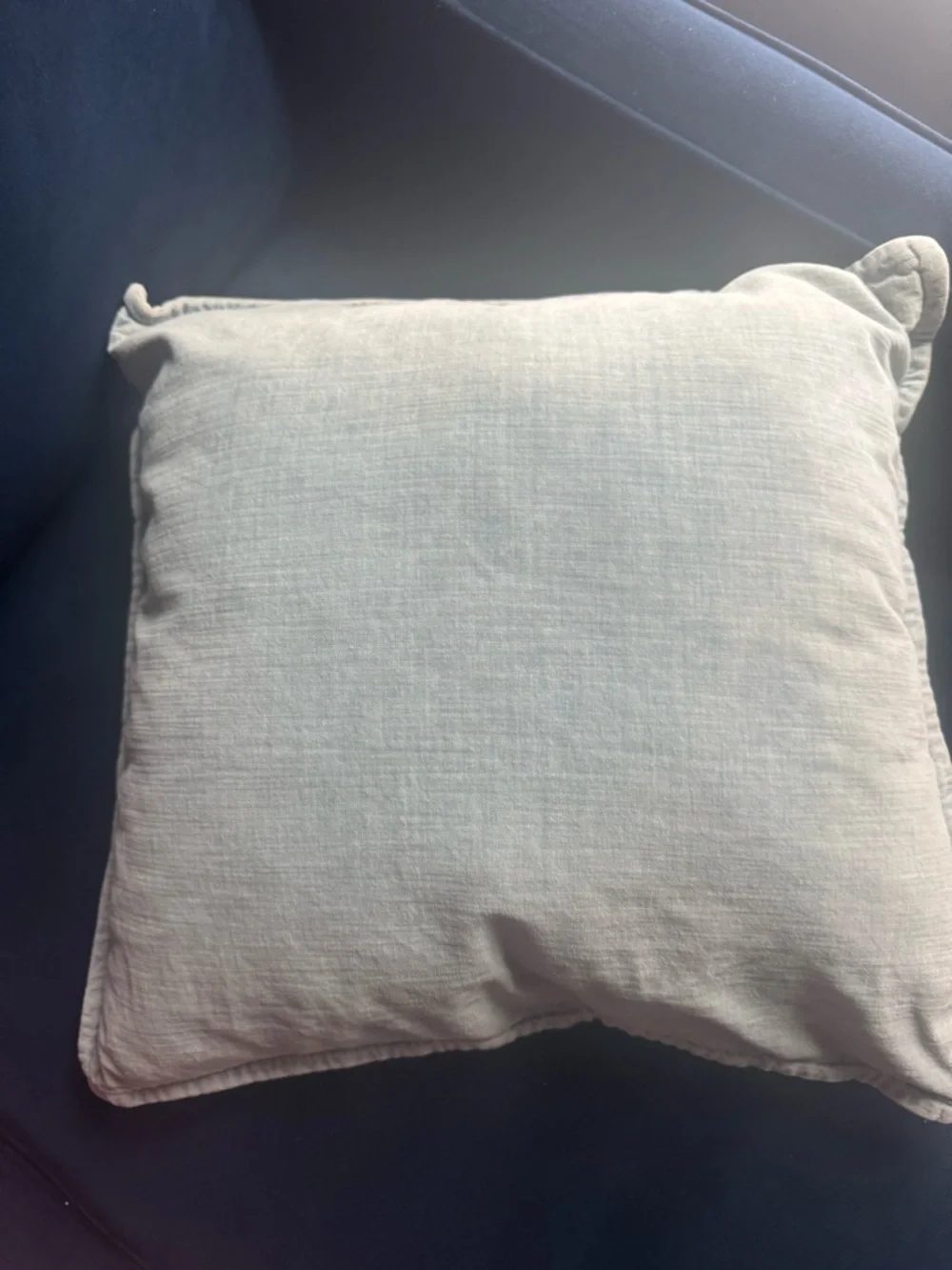 West Elm Pillow 20x20 includes insert Light Blue Linen Throw PillowHome Accents